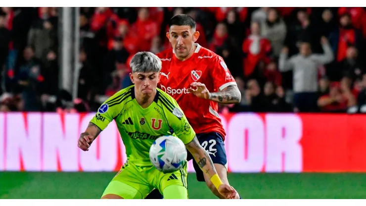 Partido entre Independiente y la U por la Copa Sudamericana.