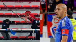 Marcelo Díaz fue el vocero oficial de la U en su llegada a Santiago.