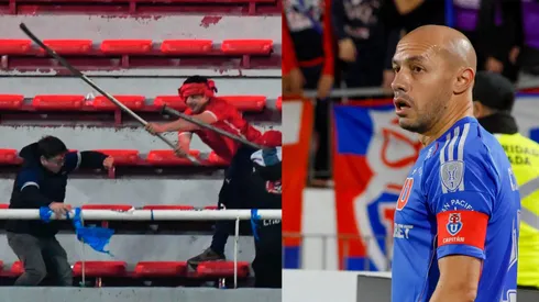 Marcelo Díaz fue el vocero oficial de la U en su llegada a Santiago.