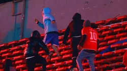 El partido por los octavos de final de la Sudamericana finalizó con incidentes.