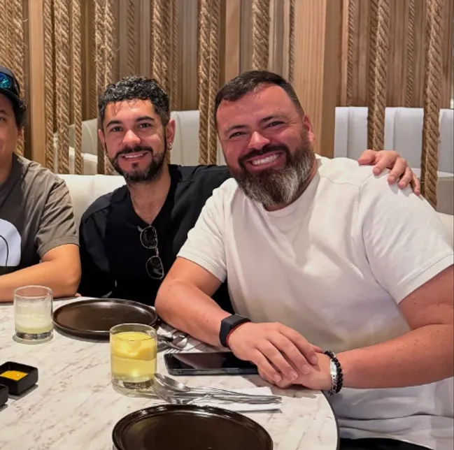 Gabriel Silva junto a Edgar Merino, el representante de Fabián Hormazábal | FOTO: Instagram