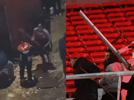 Video muestra a la barra de Independiente sacando armas de un cuarto en el estadio