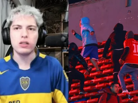 Video: La sorprendente reacción de Davoo Xeneize a los incidentes entre Independiente y la U