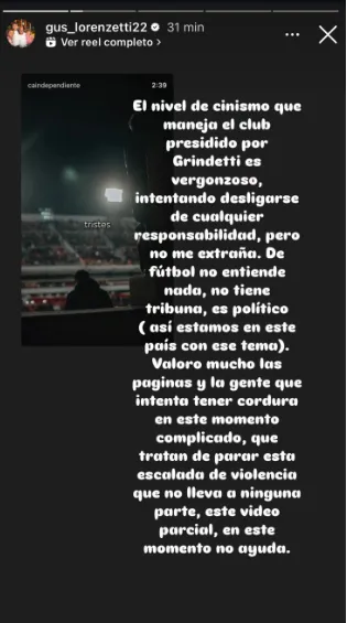 La historia que subió el histórico jugador de la U | FOTO: Instagram