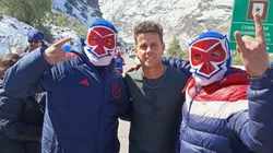 Diego Rivarola se la jugó y fue hasta Guardia Vieja a recibir a los fanáticos de Universidad de Chile.