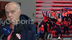 Néstor Grindetti volvió a la carga tras los incidentes entre Independiente y la U (Captura/Getty).