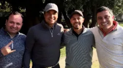 La foto de Chayanne y Díaz que se viralizó en las redes.