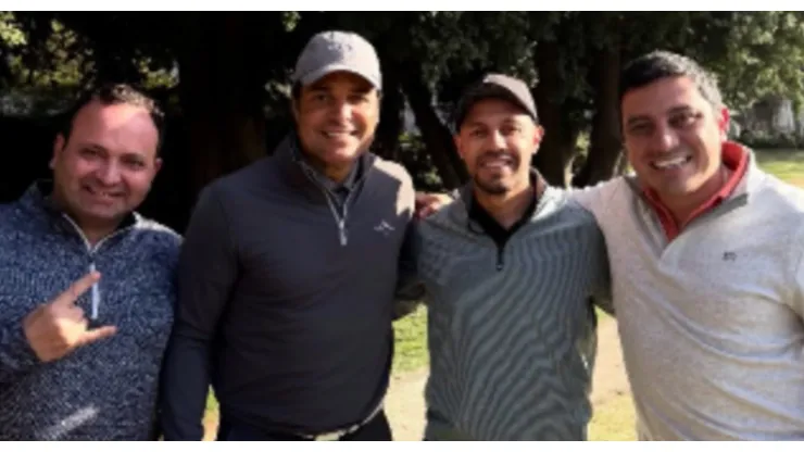 La foto de Chayanne y Díaz que se viralizó en las redes.
