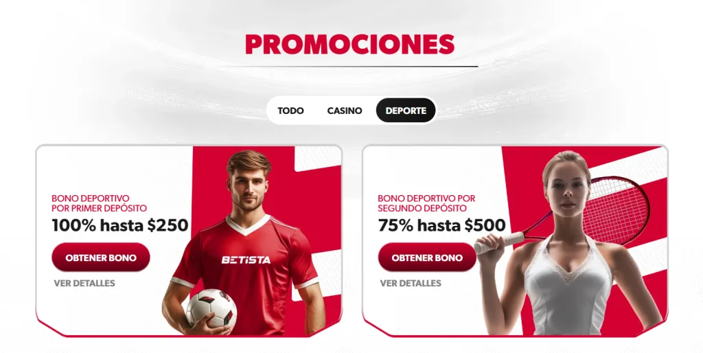Código promocional Betista