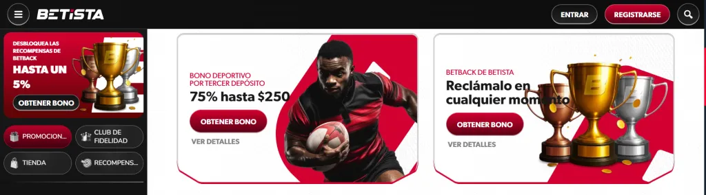 Código promocional Betista