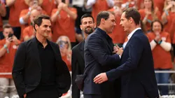 Novak Djokovic demoró años en romper el muro entre Roger Federer y Rafael Nadal (Getty Images).