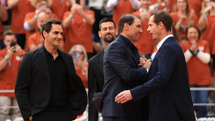 Novak Djokovic demoró años en romper el muro entre Roger Federer y Rafael Nadal (Getty Images).