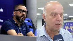 El 'Polaco' se lanzó en picada contra el presidente del Independiente (Photosport/captura).