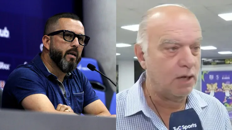 El 'Polaco' se lanzó en picada contra el presidente del Independiente (Photosport/captura).