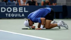 Raphael Collignon dio el batacazo en el US Open (Getty Images).