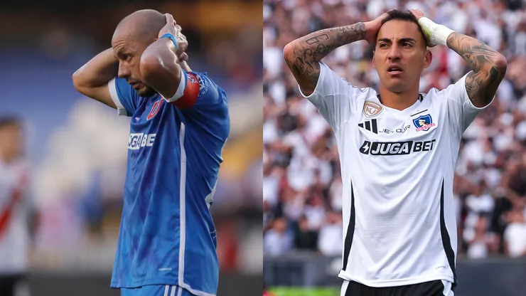 Marcelo Díaz y Javier Correa tuvieron un malentendido. (Foto: Photosport)