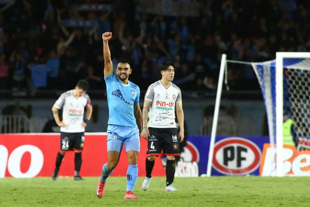 Misael Dávila le dio la victoria a Deportes Iquique en los descuentos. (Foto: Álex Díaz/Photosport)