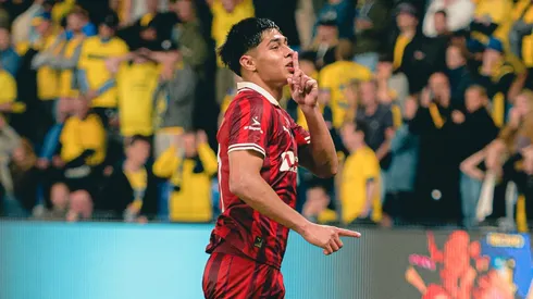 Darío Osorio tiene como objetivo llegar al Liverpool de Inglaterra. Es su deseo. (Foto: FC Midtjylland)