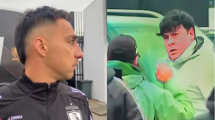 El atacante de los albos salió a explicar lo que ocurrió en zona mixta. Acusa "cobarde ataque".- (Foto: Captura TNT Sports)