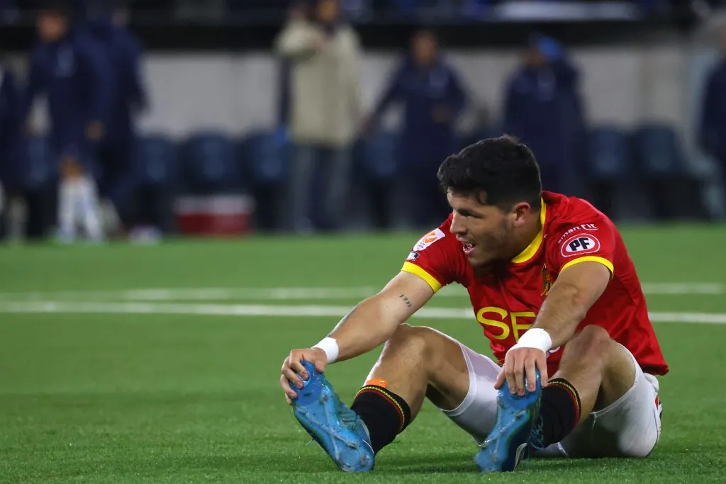 Bianneider Tamayo queda feliz tras el triunfo de Unión Española, pero sabiendo que tienen ocho finales por delante.(Foto: Photosport)