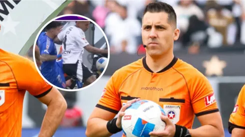 Cristian Garay y su reacción a la jugada de Javier Correa y Matías Zaldivia