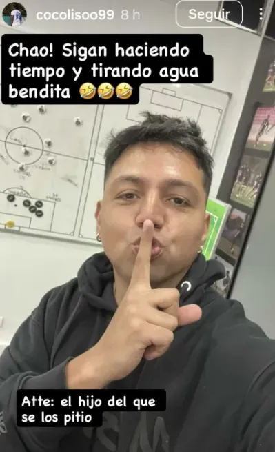 La story que subió el hijo de Hugo González en su Instagram | FOTO: Captura