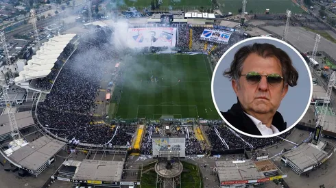 Aníbal Mosa sale en defensa del Estadio Monumental. (Foto: Photosport)