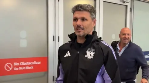 Fernando Ortiz llegó este lunes a Santiago. (Foto: Captura)