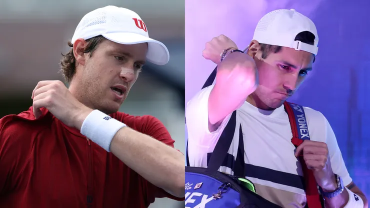 Nicolás Jarry y Alejandro Tabilo decidieron no jugar la serie de Copa Davis de Chile ante Luxemburgo. (Foto: Getty)
