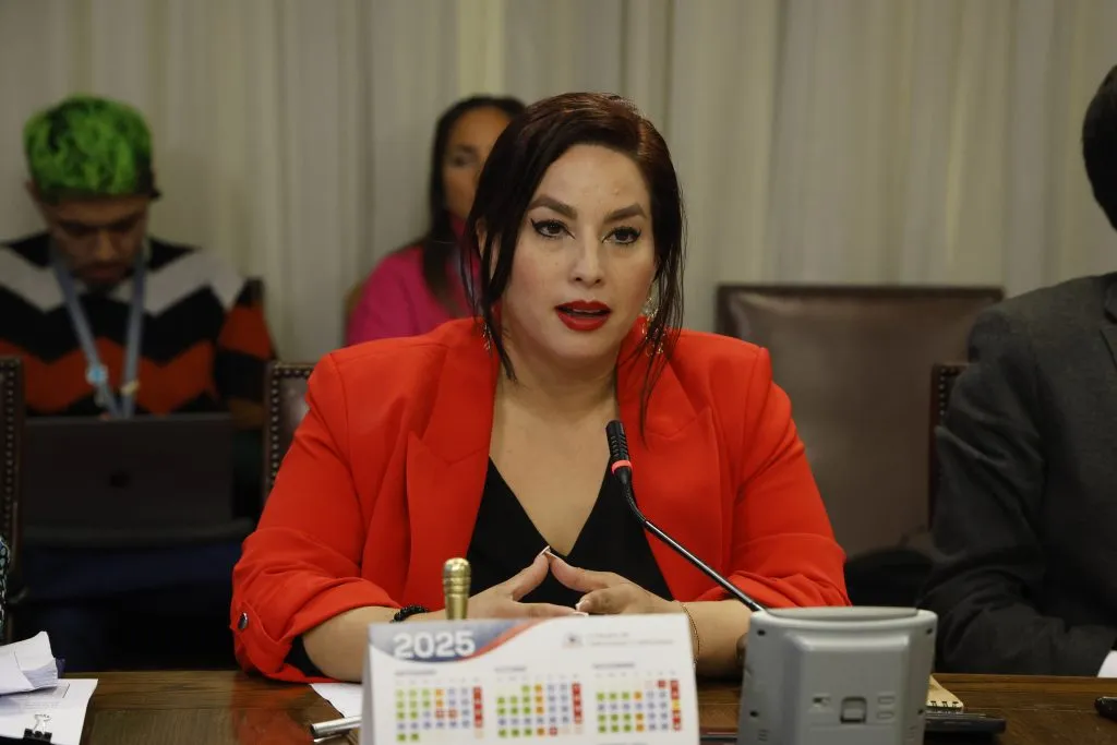 Mónica Arce, diputada por el distrito 12 y hermana del fallecido hincha de Colo Colo. (Foto: Raúl Zamora/Aton Chile)