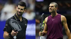 Novak Djokovic y Carlos Alcaraz se verán las caras en el Abierto de los Estados Unidos. (Foto: Getty)