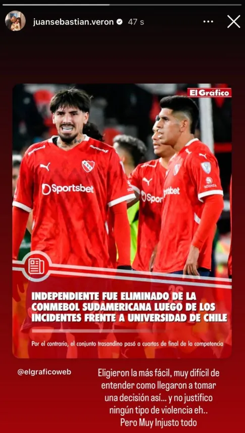 Esta es la story que subió la Brujita Verón a su cuenta de Instagram | Foto: Captura