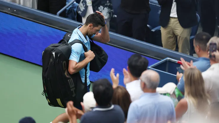 Novak Djokovic se despide del US Open 2025 tras caer en tres sets ante Carlos Alcaraz. (Foto: Getty)