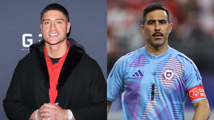 Sammis Reyes le responde a Claudio Bravo.