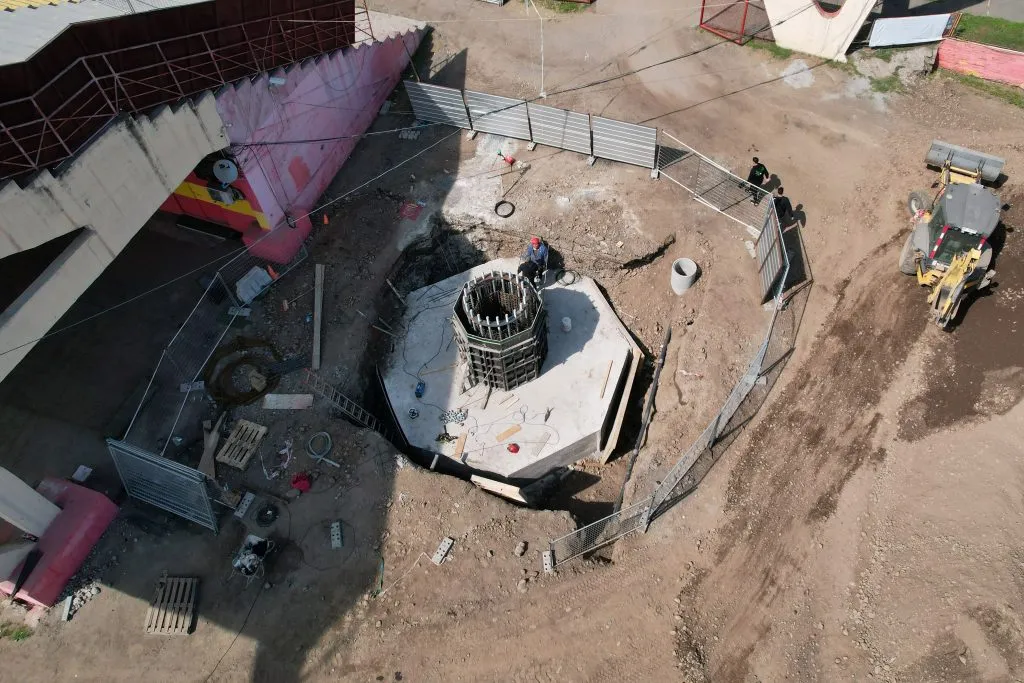 Así luce parte del Estadio Santa Laura a pocos días de albergar la Supercopa entre Colo Colo y U. de Chile (Foto: Municipalidad de Independencia)