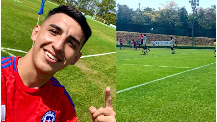 Lautaro Millán celebró su primer tanto con la camiseta de La Roja.
