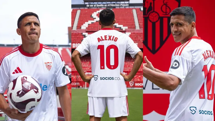 Alexis Sánchez deslumbró a la prensa en su presentación como nuevo jugador del Sevilla (Foto: Sevilla)