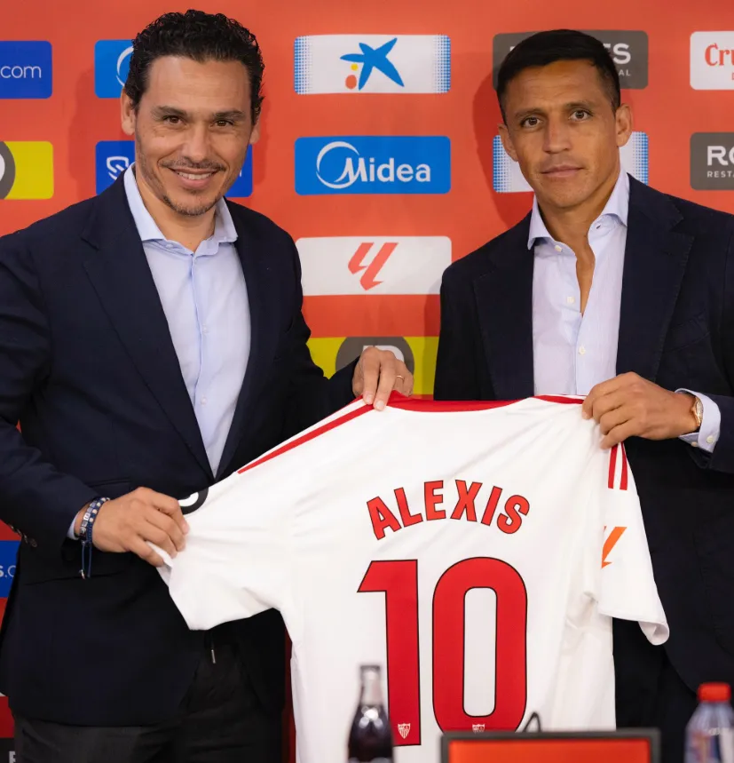 Alexis Sánchez ocupará el dorsal 10 en el Sevilla | FOTO: @SevillaFC