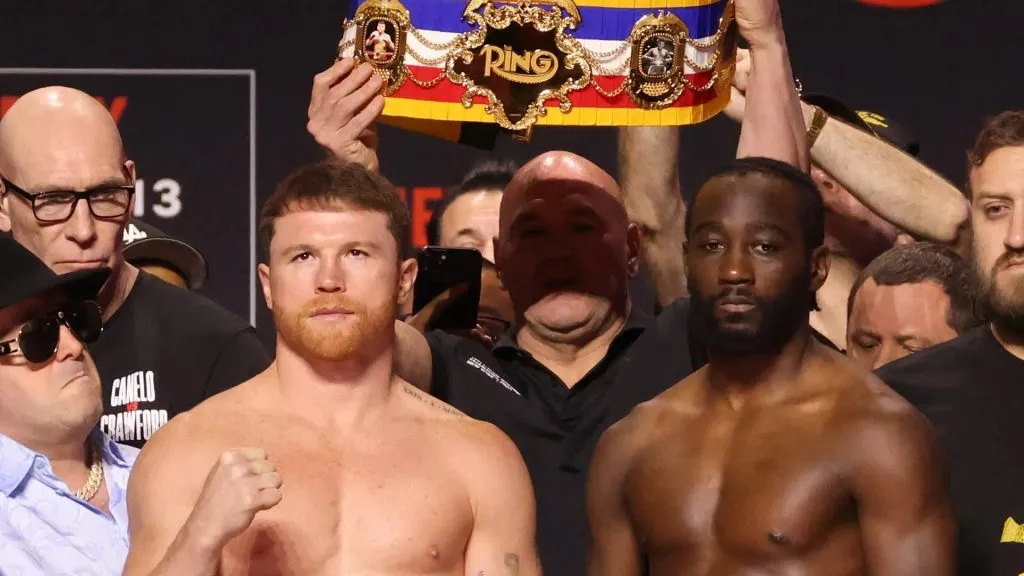 Terence Crawford y Canelo Álvarez podrían verse las caras en el futuro… aunque es poco probable que sea en su siguiente combate (Foto: Getty)
