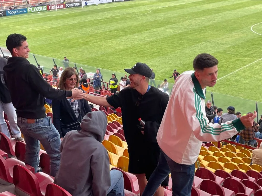 Bianneider Tamayo estuvo junto a los jugadores de Universidad de Chile en la Supercopa. (Foto: BOLAVIP)