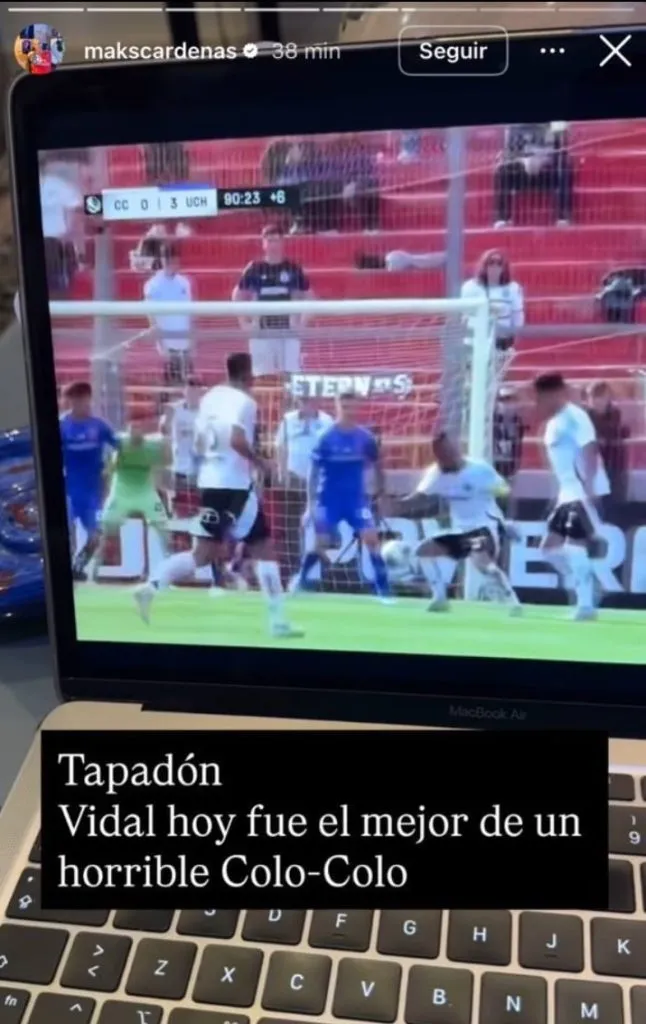 La historia de Maks Cárdenas sobre Arturo Vidal | FOTO: Instagram