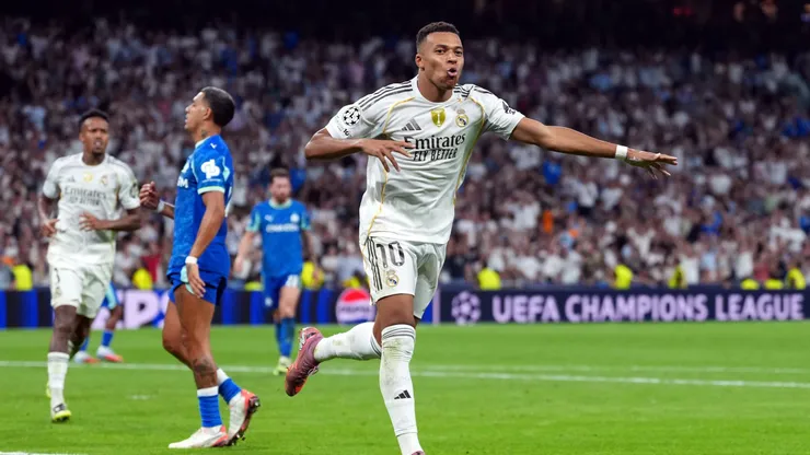 Kylian Mbappé brilló en el estreno del Real Madrid. (Foto: Mateo Villalba Sanchez/Getty Images)