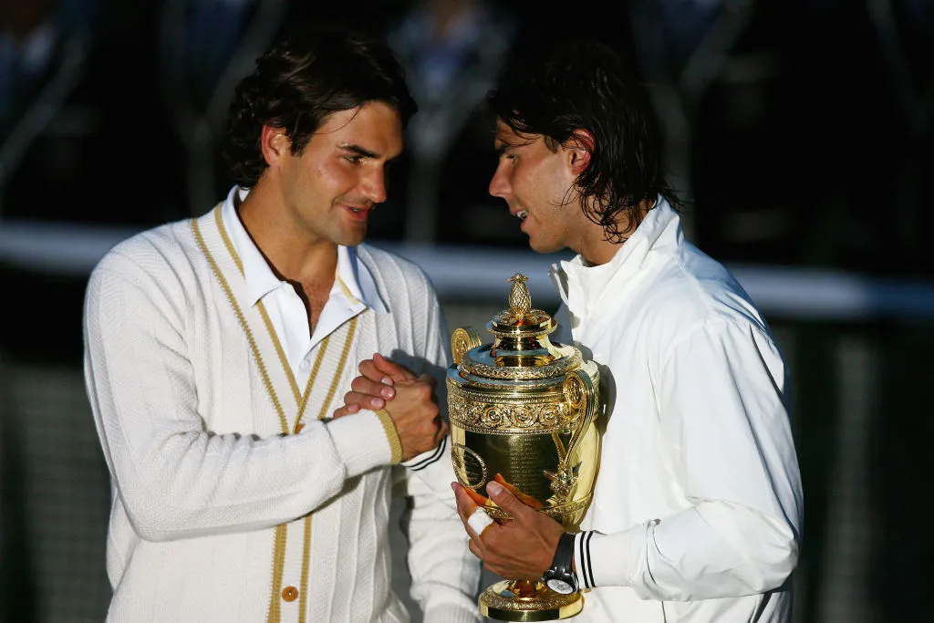 Roger Federer y Rafael Nadal animaron una histórica rivalidad en el circuito (Getty Images).