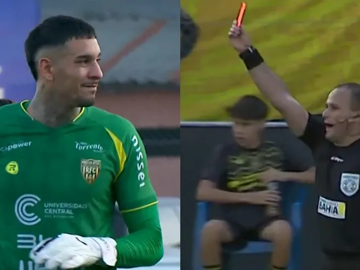 Intentó ser como "Jarita" pero el VAR lo pilló chanchito y recibió roja directa