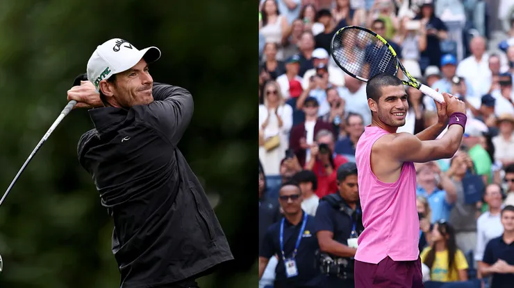 Andy Murray elogió el tenis de Carlos Alcaraz mas no su desempeño como golfista.