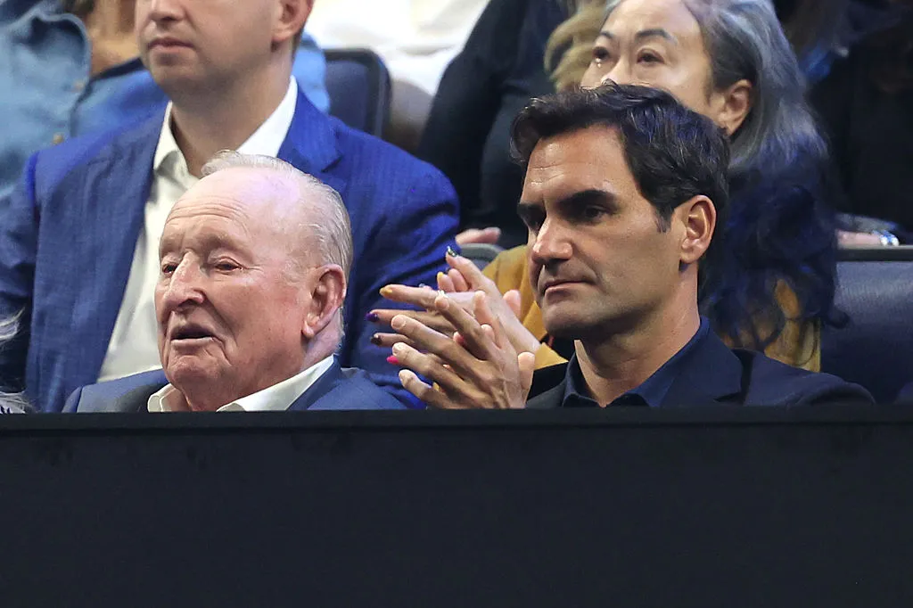 Roger Federer quiso honrar la leyenda de Rod Laver con la creación de la Laver Cup (Getty Images).