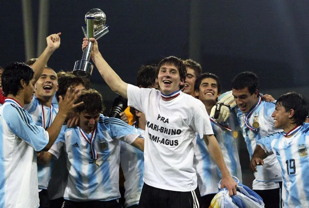 Lionel Messi ganó el Mundial Sub 20 con 18 años en Países Bajos 2005.