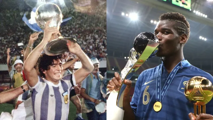Diego Maradona y Paul Pogba son algunos de los cracks que ganaron el Mundial Sub 20.