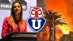 Alcaldesa de La Serena implacable contra U. de Chile luego del incendio provocado por algunos hinchas en su comuna.