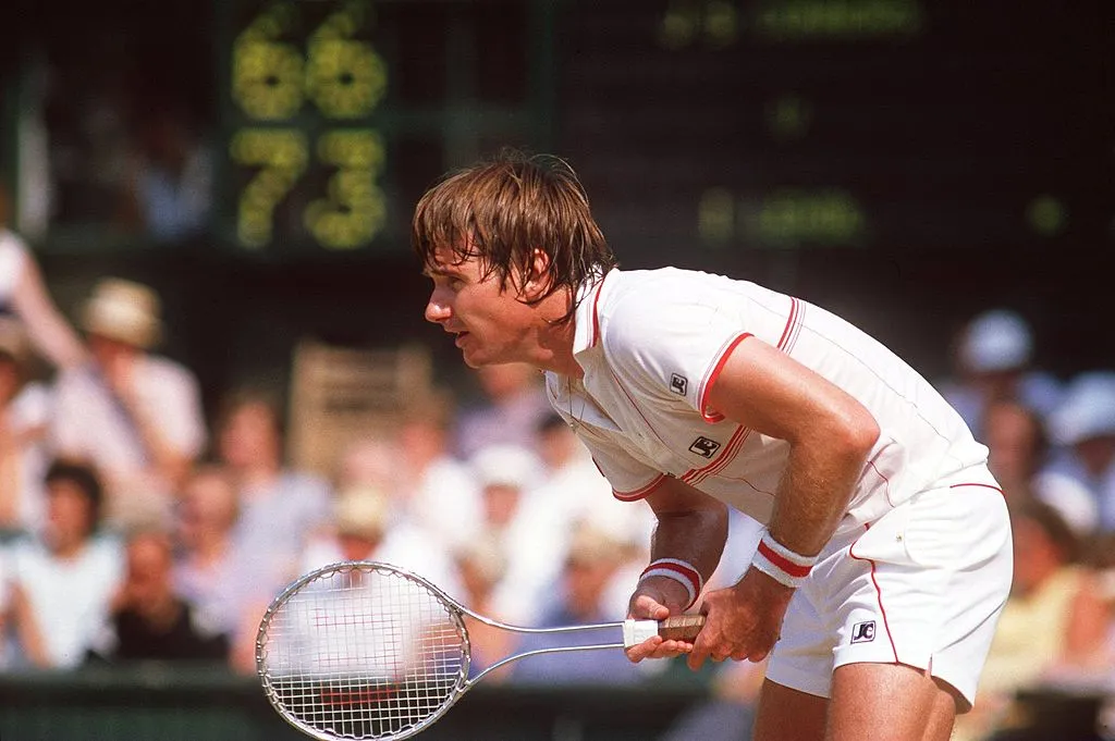Jimmy Connors posee innumerables récords en la era abierta (ALLSPORT).